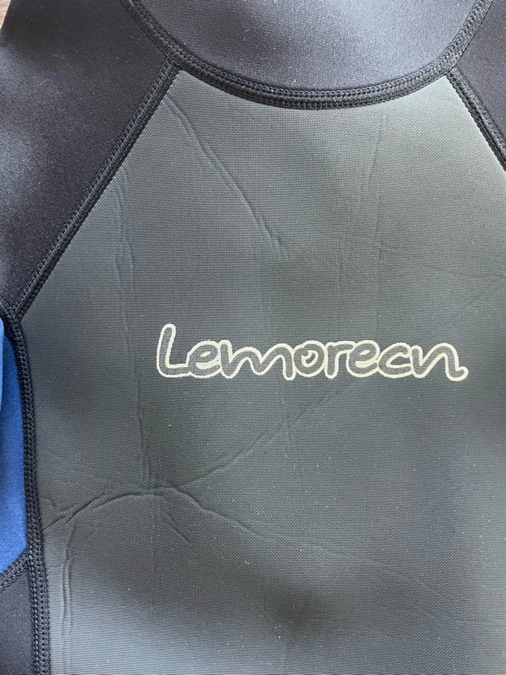 Lemorecn Black & Royal Blue Full Wetsuit Neoprene 3:2 MM EUC - Picture 3 of 10
